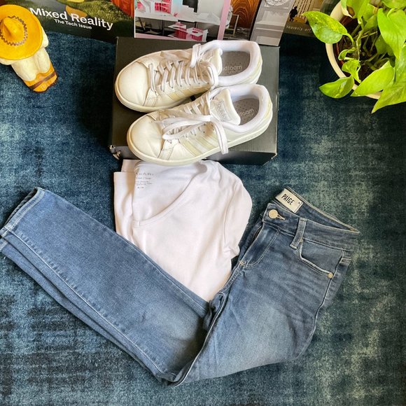 PAIGE Verdugo Crop Skinny Jean in Lenya Distressed - Picture 3 of 9